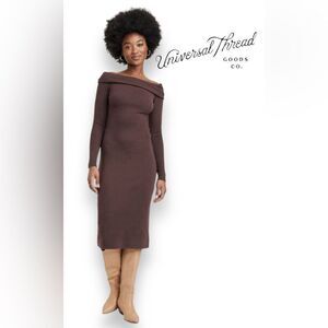Women's Long Sleeve Midi Bodycon Dress - Universal Thread